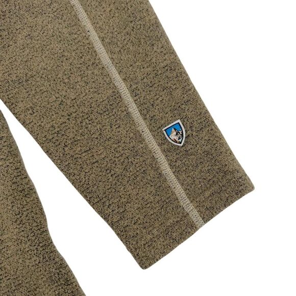 Kuhl Men's EUROPA Quarter Zip Alfpaca Fleece Oatmeal Medium - Picture 7 of 14